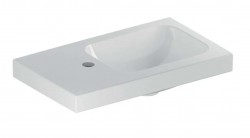 GEBERIT - iCon Umývadielko, 530x310x130, bez prepadu, otvor na batériu vľavo, KeraTect, biela (501.833.00.2)