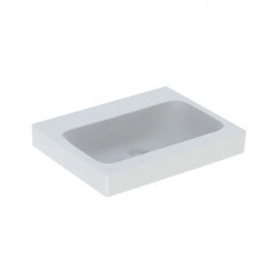 GEBERIT - iCon Umývadlo 60x49 cm, bez prepadu, bez otvoru na batériu, biela (124061000)