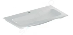 GEBERIT - iCon Umývadlo nábytkové, 900x480x130 mm, bez prepadu, s otvorom na batériu, biela (501.845.00.1)