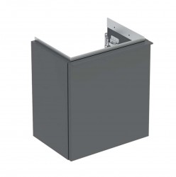 GEBERIT - iCon Umývadlová skrinka, 37x42x28 cm, 1 dvierka, pánty vľavo, lávová (502.301.JK.1)