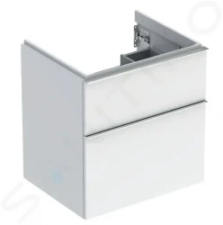 GEBERIT - iCon Umývadlová skrinka 592x615x476 mm, 2 zásuvky, lesklá biela (502.303.01.2)