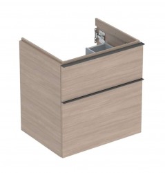 GEBERIT - iCon Umývadlová skrinka, 59x62x48 cm, 2 zásuvky, dub (502.303.JH.1)