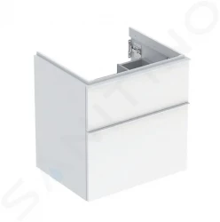 GEBERIT - iCon Umývadlová skrinka, 59x62x48 cm, 2 zásuvky, lesklá biela (502.303.01.1)