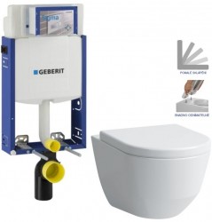 GEBERIT KOMBIFIX ECO, nádržka UP 320 bez tlačidla + WC LAUFEN PRO + SEDADLO (110.302.00.5 LP3)