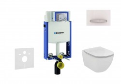 GEBERIT - Kombifix Modul na závesné WC s tlačidlom Sigma50, alpská biela + Ideal Standard Tesi - WC a doska (110.302.00.5 NF8)