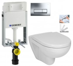 GEBERIT KOMBIFIXBasic vč. chromového tlačítka DELTA 51 + WC JIKA LYRA PLUS + SEDÁTKO DURAPLAST SLOWCLOSE (110.100.00.1 51CR LY5)
