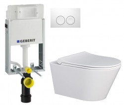 GEBERIT KOMBIFIXBasic vr. bieleho  tlačidla DELTA 21 + WC MYJOYS MY1 + SEDADLO (110.100.00.1 21BI MY1)