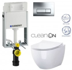 GEBERIT KOMBIFIXBasic vr. chrómového tlačidla DELTA 51 + WC CERSANIT ZEN CLEANON + SEDADLO (110.100.00.1 51CR HA1)