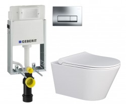 GEBERIT KOMBIFIXBasic vr. chrómového tlačidla DELTA 51 + WC MYJOYS MY1 + SEDADLO (110.100.00.1 51CR MY1)