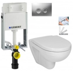GEBERIT KOMBIFIXBasic vr. matného tlačidla DELTA 25 + WC JIKA LYRA PLUS + SEDADLO duraplastu SLOWCLOSE (110.100.00.1 21MA LY5)