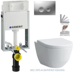 GEBERIT KOMBIFIXBasic vr. matného tlačidla DELTA 25 + WC LAUFEN PRO RIMLESS + SEDADLO (110.100.00.1 21MA LP1)