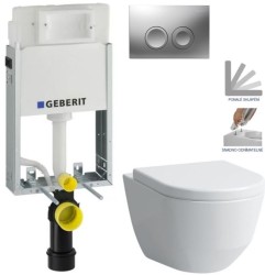 GEBERIT KOMBIFIXBasic vr. matného tlačidla DELTA 25 + WC LAUFEN PRO + SEDADLO (110.100.00.1 21MA LP3)