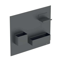 GEBERIT - Magnetická tabuľa s priehradkami, 45x39 cm, matná láva (500.649.JK.2)