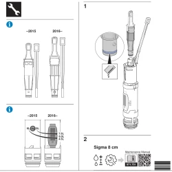 Geberit ND vypúšťací ventil pre nádržku 8cm Sigma a UP700 242.416.00.1 (242.416.00.1)