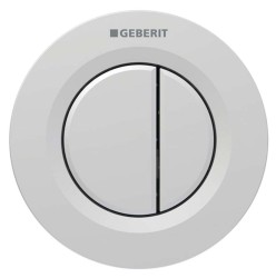 GEBERIT - Oddialené ovládanie splachovania typ 01, 2-činné, pre nádržku pod omietku 8 cm, easy to clean, matný chróm (116.043.JQ.1)