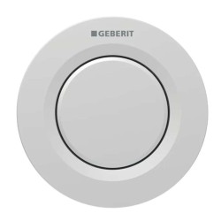 GEBERIT - Oddialené ovládanie splachovania typ 01, pre nádržku pod omietku 8 cm, easy to clean, matný chróm (116.041.JQ.1)