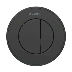GEBERIT - Oddialené ovládanie splachovania typ 10, 2-činné, pre nádržku pod omietku 8 cm, čierna (116.056.DW.1)