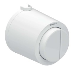 GEBERIT - Oddialené ovládanie splachovania WC, pneumatické, 2-činné splachovanie, alpská biela (116.049.11.1)