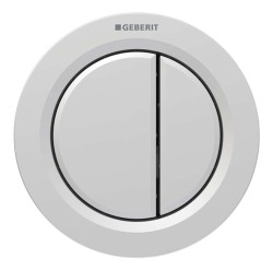GEBERIT - Oddialené ovládanie splachovania WC, pneumatické, 2-činné splachovanie, matný chróm (116.050.JQ.1)