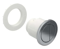 GEBERIT - Oddialené ovládanie typ 10, pneumatické, na 2 množstvá splachovania, kefovaná nerezová (116.057.SN.1)