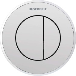 GEBERIT - Oddialené ovládanie typ 10, pneumatické, na 2 množstvá splachovania, lesklý chróm/matný chróm (116.055.KH.1)