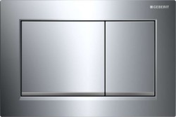 GEBERIT - Omega20 Ovládacie tlačidlo splachovania, lesklý chróm/chróm mat (115.080.KH.1)