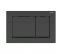 GEBERIT - Omega20 Ovládanie splachovania, lesklá čierna (115.080.DW.1)