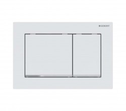 GEBERIT - Omega30 Ovládanie splachovania, matná biela/lesklý chróm (115.080.JT.1)