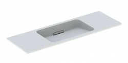 GEBERIT - ONE Umývadlo, 120x40x13 cm, skrytý prepad, bez otvoru na batériu, vodorovný odtok, KeraTect, biela (500.392.01.2)