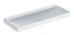 GEBERIT - ONE Umývadlo, 120x48x14 cm, bez prepadu, bez otvoru na batériu, KeraTect, biela (505.021.01.5)