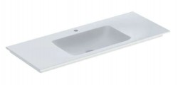 GEBERIT - ONE Umývadlo nábytkové, 120x48x14 cm, bez prepadu, s otvorom na batériu, KeraTect, biela (505.010.01.5)