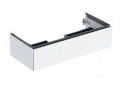 GEBERIT - ONE Umývadlová skrinka, 104x27x47 cm, 1 zásuvka, lesklá biela (505.074.00.1)