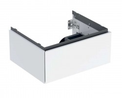 GEBERIT - ONE Umývadlová skrinka, 59x27x47 cm, 1 zásuvka, lesklá biela (505.071.00.1)