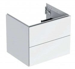 GEBERIT - ONE Umývadlová skrinka 59x50x47 cm, 2 zásuvky, lesklá biela (505.261.00.1)