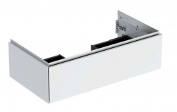 GEBERIT - ONE Umývadlová skrinka, 89x27x47 cm, 1 zásuvka, lesklá biela (505.073.00.1)