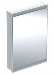GEBERIT - ONE Zrkadlová skrinka s LED osvetlením, 60x90x15 cm, pánty vľavo, vstavaná, biela (505.800.00.2)