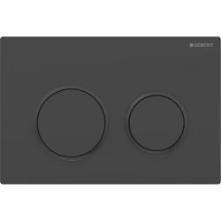 Geberit ovládacie tlačidlo OMEGA20 čierna matná plast, pre modul WC 82 a 98 cm (115.085.16.1)