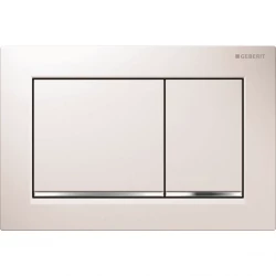 Geberit ovládacie tlačidlo OMEGA30 biela/chrómlesk/biela plast pre modul WC 82 a 98 cm (115.080.KJ.1)