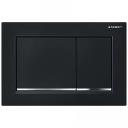 Geberit ovládacie tlačidlo OMEGA30 čiernalesk/chrómlesk/čiernalesk plast pre modul WC 82 a 98 cm (115.080.KM.1)