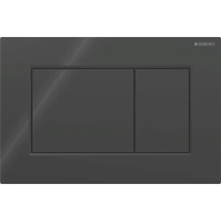 Geberit ovládacie tlačidlo SIGMA01 SQUARE čierne HRANATÉ plast (115.660.DW.1)
