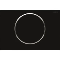 Geberit ovládacie tlačidlo SIGMA10 čiernalesk/chrómlesk/čiernalesk plast Štart/Stop (115.758.KM.5)