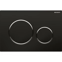 Geberit ovládacie tlačidlo SIGMA20 čiernalesk/chrómlesk/čiernalesk plast (115.882.KM.1)