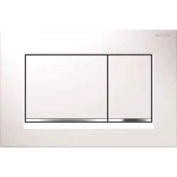 Geberit ovládacie tlačidlo SIGMA20 hranaté biela/chrómlesk/biela, plastová (115.883.KJ.1)