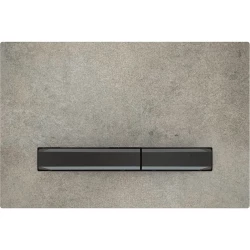 Geberit ovládacie tlačidlo SIGMA50 dekor betónu/ čierny chróm, kov-plast (115.671.JV.2)