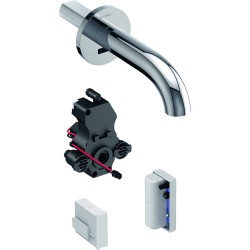 GEBERIT - Piave Elektronický umývadlový ventil pod omietku, pre studenú vodu, napájanie z generátora, easy to clean, chróm (116.265.21.1)