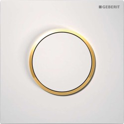 GEBERIT - Pneumatické ovládanie splachovania pisoáru typ 10, biela/zlatá (116.015.KK.1)