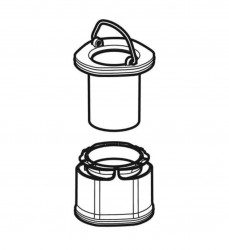 GEBERIT - Ponorná rúrka a nosič (240.568.00.1)