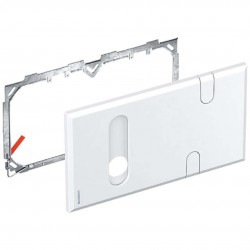 GEBERIT - Příslušenství Krycia doska na umývadlové batérie s funkčným boxom a so zápachovým uzáverom pod omietku (116.426.11.1)