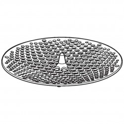 GEBERIT - Příslušenství Pisoárové sitko na sifónový adaptér,  priemer 103 mm – 125 mm (116.067.00.1)