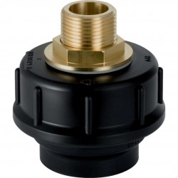 GEBERIT - Příslušenství Prechodová spojka s vonkajším závitom a skrutkovaním, DN40, G 1 (152.978.00.1)